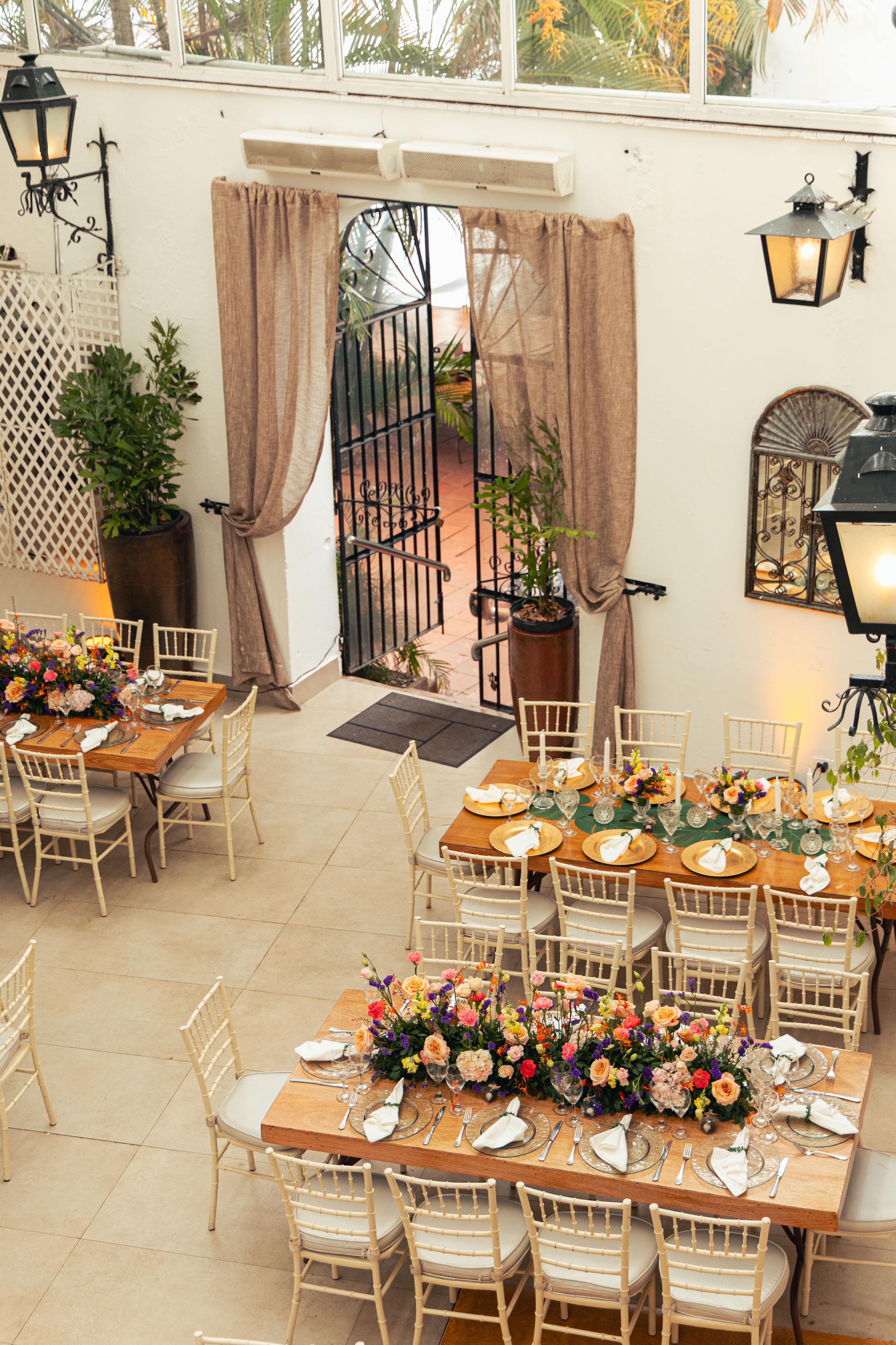 Entrada vista desde arriba