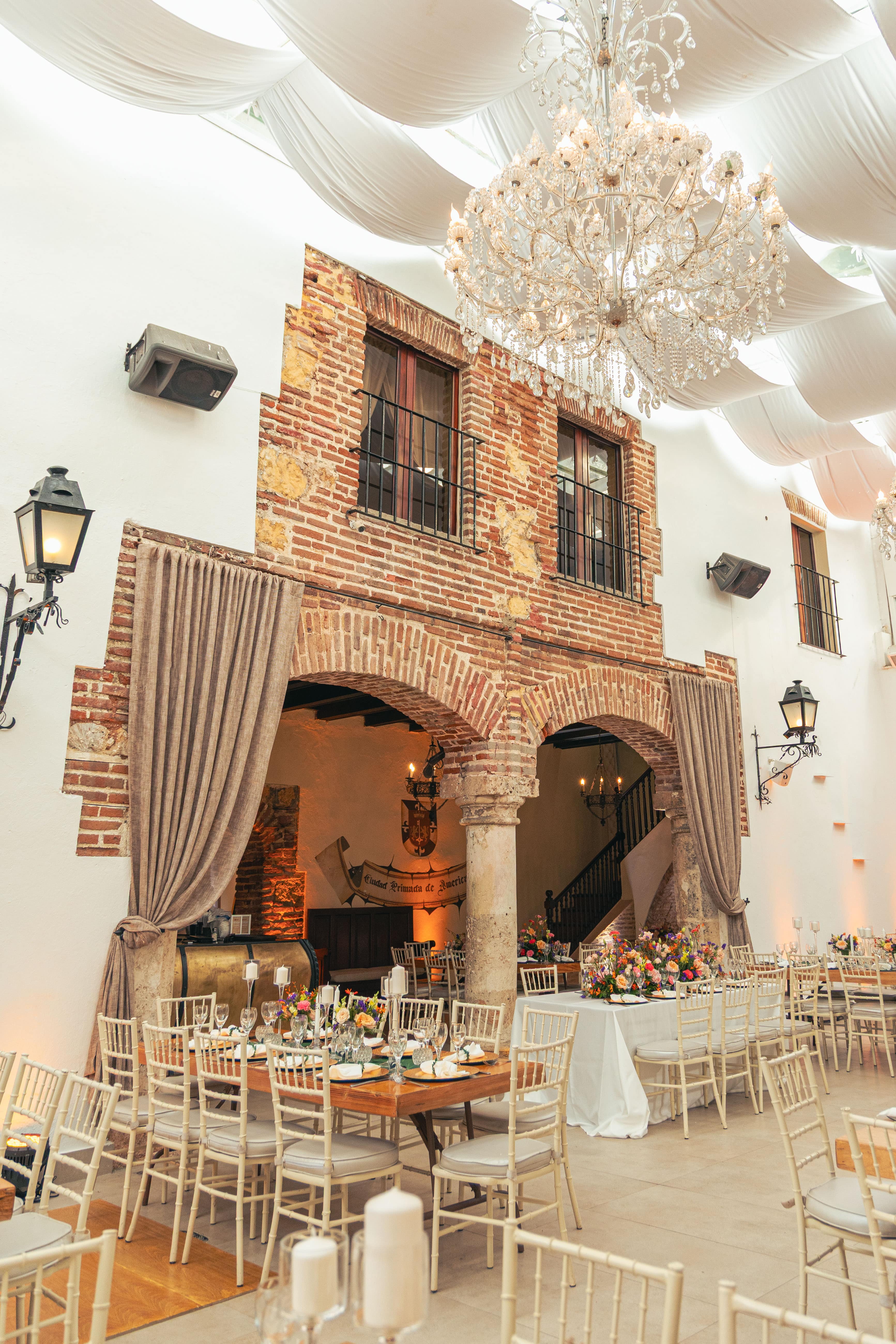 Paredes de ladrillo colonial